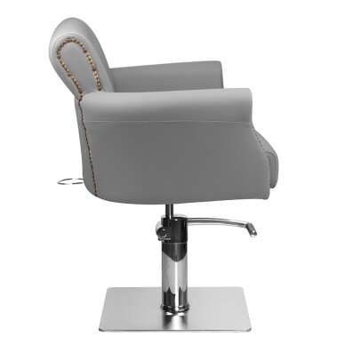 Profesionali kirpyklos kėdė HAIR SYSTEM BER 8541, pilkos spalvos 1 Profesionali kirpyklos kėdė HAIR SYSTEM BER 8541, pilkos spalvos 1