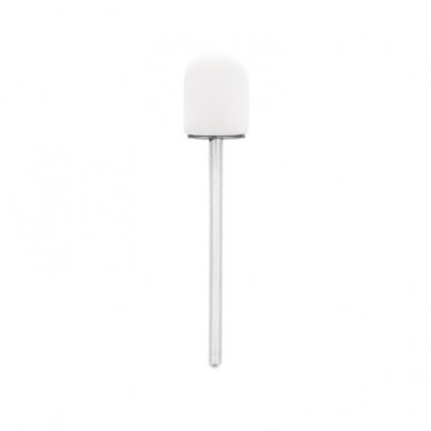 EXO PROFESSIONAL abrazyviniai antgaliai pedikiūro procedūroms 13mm/ #150, 500 vnt. HARD CAP WHITE 1