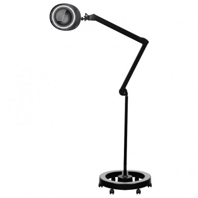 ELEGANTE RED LINE profesionali kosmetologinė LED lempa - lupa ELEGANTE 6025 60 SMD 5D, juodos spalvos (su stovu) 1 ELEGANTE RED LINE profesionali kosmetologinė LED lempa - lupa ELEGANTE 6025 60 SMD 5D, juodos spalvos (su stovu) 1
