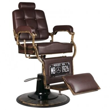 Profesionali barberio kėdė kirpykloms ir grožio salonams GABBIANO BOSS BROWN 3 Profesionali barberio kėdė kirpykloms ir grožio salonams GABBIANO BOSS BROWN 3