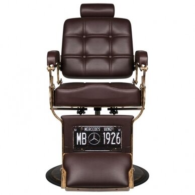 Profesionali barberio kėdė kirpykloms ir grožio salonams GABBIANO BOSS BROWN 7 Profesionali barberio kėdė kirpykloms ir grožio salonams GABBIANO BOSS BROWN 7