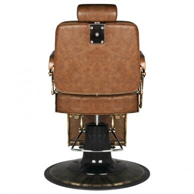 Profesionali barberio kėdė BOSS OLD LEATHER, šviesiai rudos spalvos 2 Profesionali barberio kėdė BOSS OLD LEATHER, šviesiai rudos spalvos 2