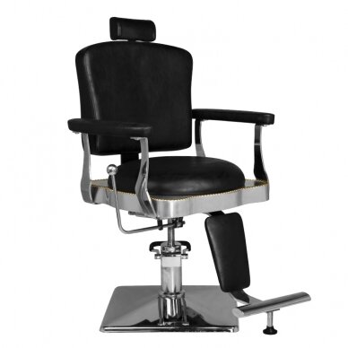 Profesionali barberio kėdė kirpykloms ir grožio salonams SM180, juodos spalvos Profesionali barberio kėdė kirpykloms ir grožio salonams SM180, juodos spalvos