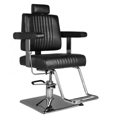 Profesionali barberio kėdė kirpykloms ir grožio salonams SM185, juoda Profesionali barberio kėdė kirpykloms ir grožio salonams SM185, juoda