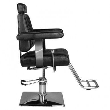 Profesionali barberio kėdė kirpykloms ir grožio salonams SM185, juoda 2 Profesionali barberio kėdė kirpykloms ir grožio salonams SM185, juoda 2