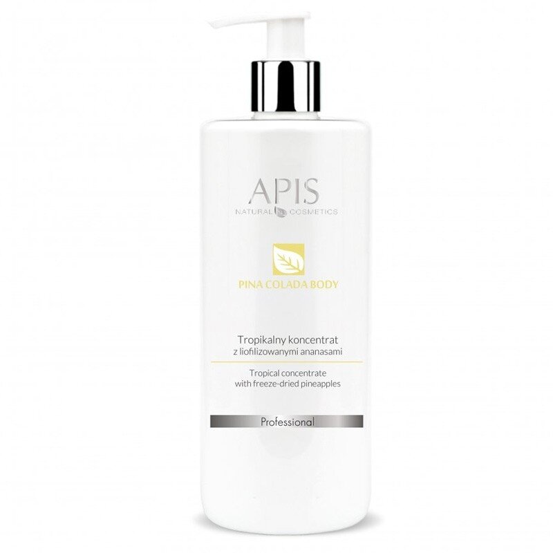 APIS PINA COLADA BODY koncentratas su liofilizuotais ananasais ANTICELIULITINĖ PRIEMONĖ, 500 ml APIS PINA COLADA BODY koncentratas su liofilizuotais ananasais ANTICELIULITINĖ PRIEMONĖ, 500 ml