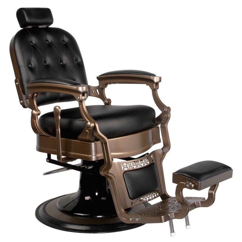 Profesionali barberio kėdė kirpykloms ir grožio salonams GABBIANO OLD ERNESTO BLACK Profesionali barberio kėdė kirpykloms ir grožio salonams GABBIANO OLD ERNESTO BLACK