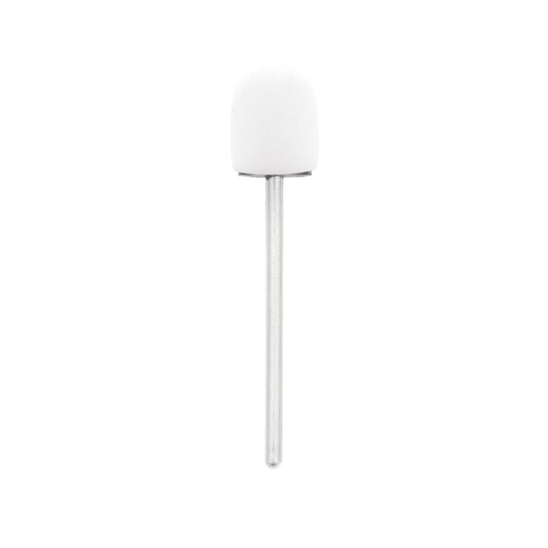 EXO PROFESSIONAL abrazyviniai antgaliai pedikiūro procedūroms 10mm/ #60, 10 vnt. HARD CAP WHITE
