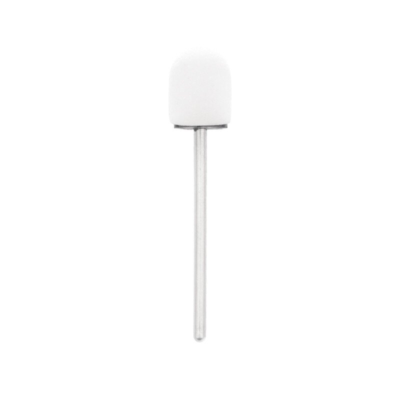 EXO PROFESSIONAL abrazyviniai antgaliai pedikiūro procedūroms 10mm/#80, 10 vnt. HARD CAP WHITE