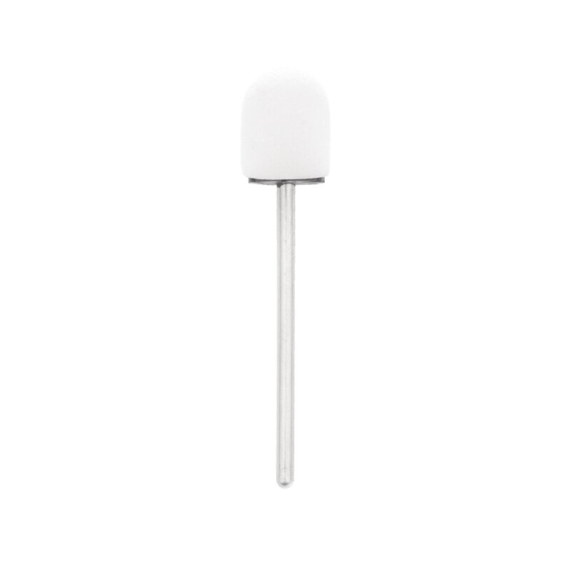 EXO PROFESSIONAL abrazyviniai antgaliai pedikiūro procedūroms 10mm/#80, 100 vnt. HARD CAP WHITE 1