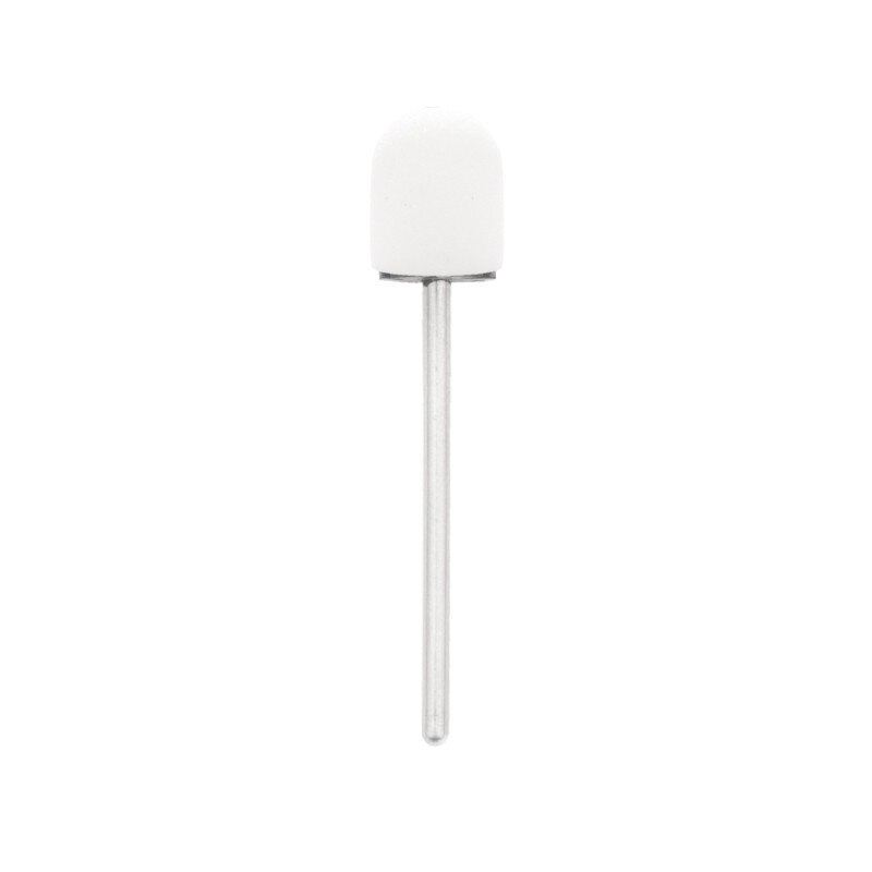 EXO PROFESSIONAL abrazyviniai antgaliai pedikiūro procedūroms 10mm/ #220, 10 vnt. HARD CAP WHITE