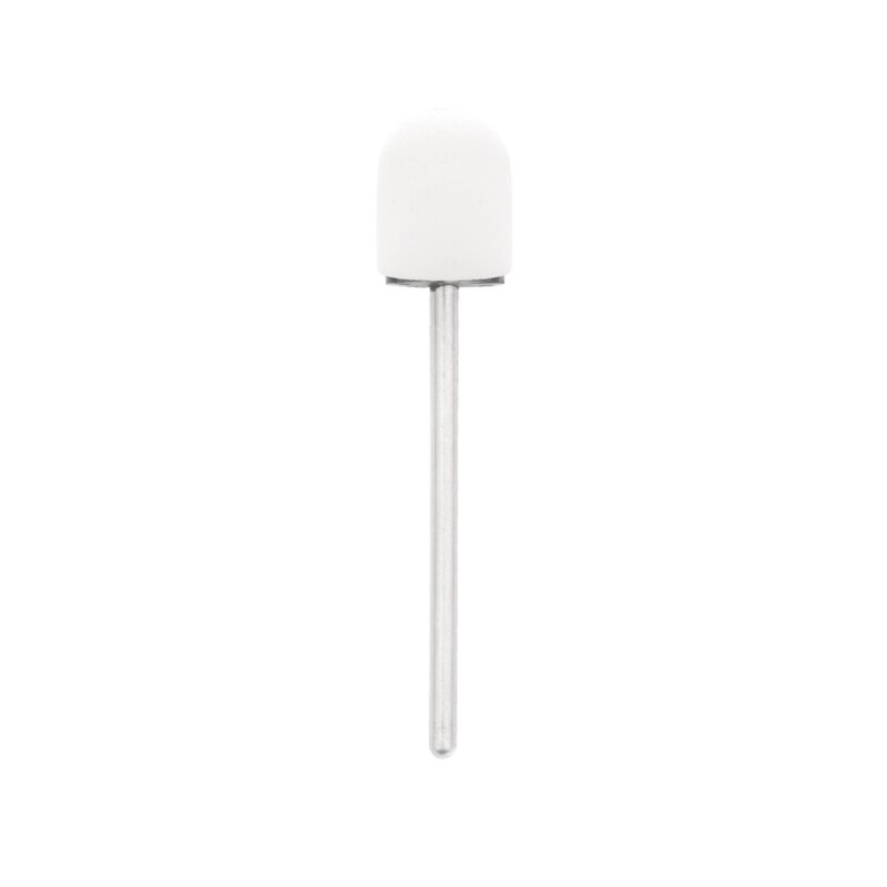 EXO PROFESSIONAL abrazyviniai antgaliai pedikiūro procedūroms 10mm/#220, 500 vnt. HARD CAP WHITE 1