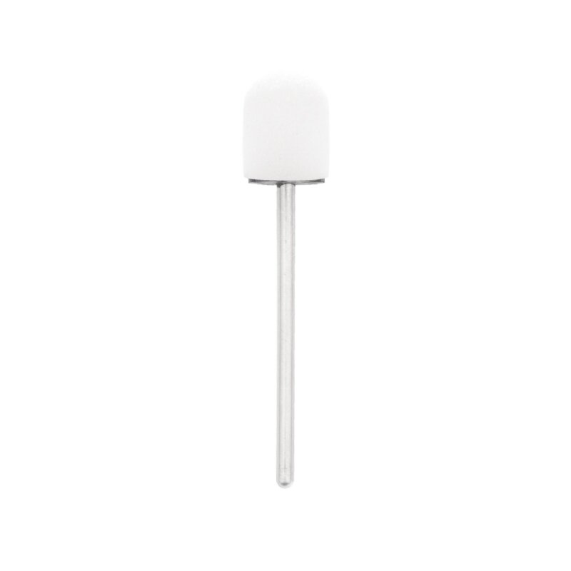 EXO PROFESSIONAL abrazyviniai antgaliai pedikiūro procedūroms 13mm/#80, 100 vnt. HARD CAP WHITE 1