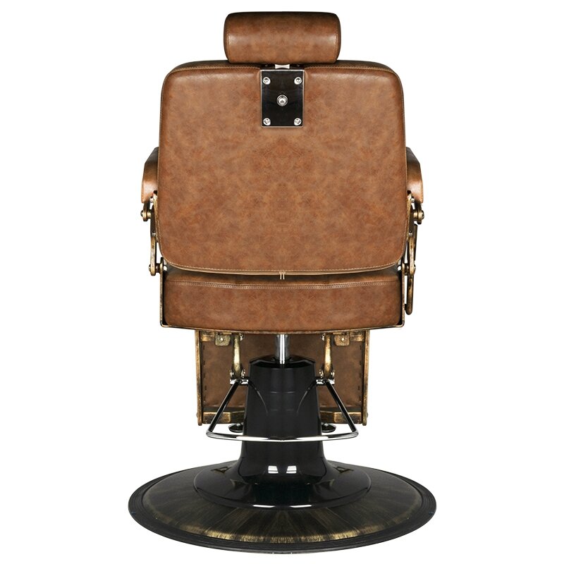 Profesionali barberio kėdė BOSS OLD LEATHER, šviesiai rudos spalvos 2 Profesionali barberio kėdė BOSS OLD LEATHER, šviesiai rudos spalvos 2