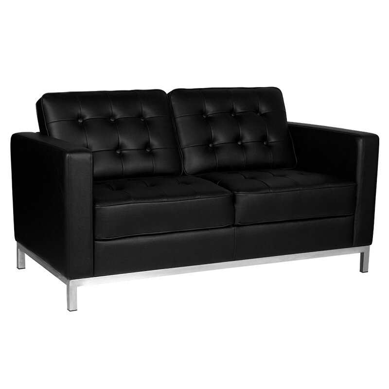 Profesionali laukiamojo sofa GABBIANO BM18019, juodos spalvos Profesionali laukiamojo sofa GABBIANO BM18019, juodos spalvos