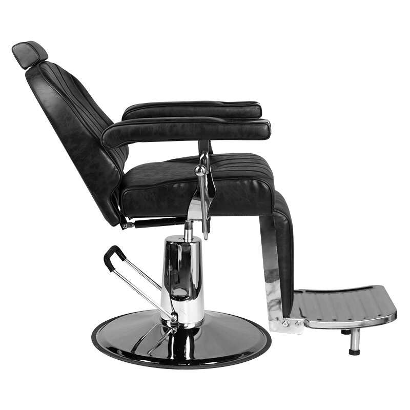 HAIR SYSTEM profesionali barberio kėdė kirpykloms ir grožio salonams SM138, juodos spalvos 2 HAIR SYSTEM profesionali barberio kėdė kirpykloms ir grožio salonams SM138, juodos spalvos 2