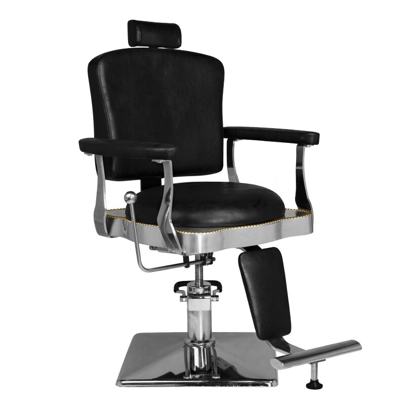 Profesionali barberio kėdė kirpykloms ir grožio salonams SM180, juodos spalvos Profesionali barberio kėdė kirpykloms ir grožio salonams SM180, juodos spalvos