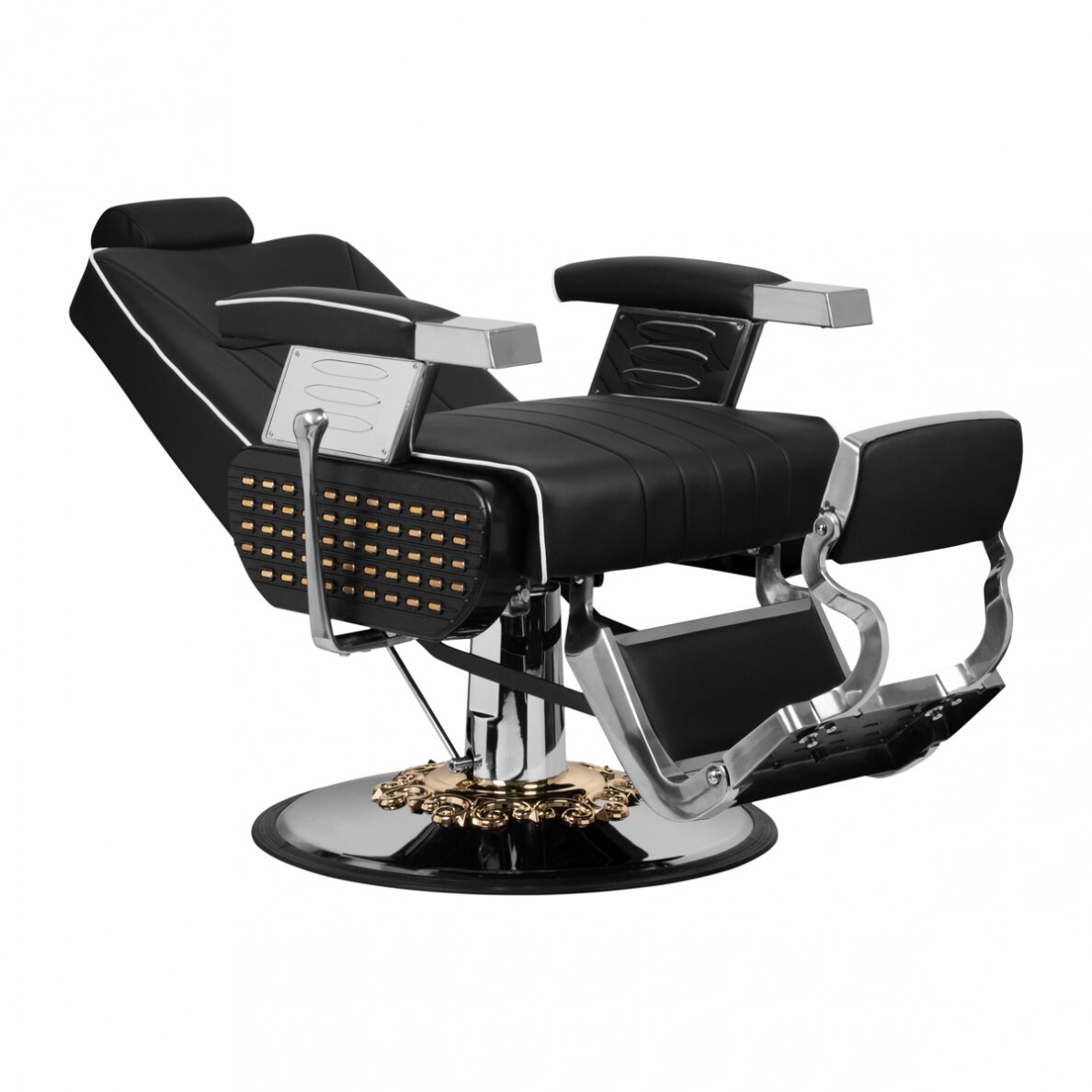 Profesionali barberio kėdė kirpykloms ir grožio salonams GABBIANO LIVIO, juodos spalvos 5 Profesionali barberio kėdė kirpykloms ir grožio salonams GABBIANO LIVIO, juodos spalvos 5
