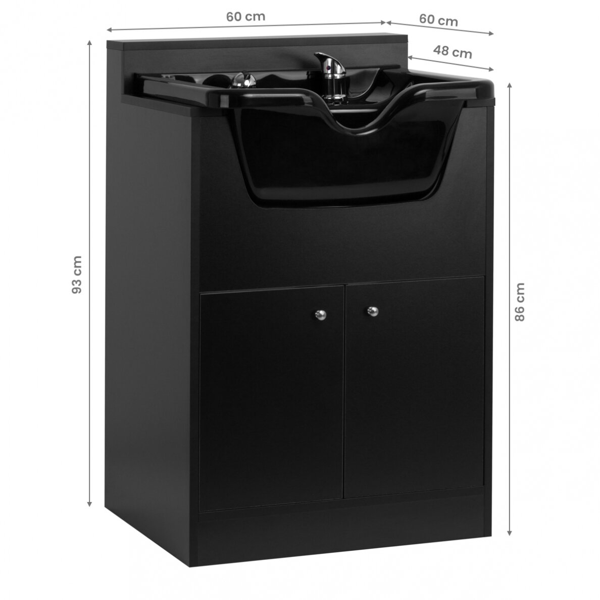 Profesionali kirpyklos plautuvė GABBIANO BB06 BLACK 5