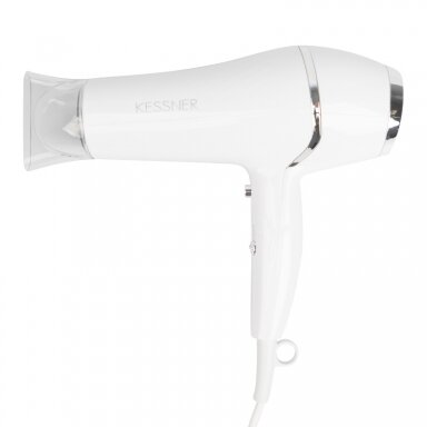 Profesionalus galingas plaukų džiovintuvas 2100W KESSNER WHITE Profesionalus galingas plaukų džiovintuvas 2100W KESSNER WHITE
