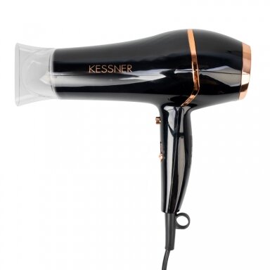 Profesionalus galingas plaukų džiovintuvas 2100W KESSNER BLACK Profesionalus galingas plaukų džiovintuvas 2100W KESSNER BLACK