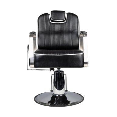 Profesionali barberio kėdė kirpykloms ir grožio salonams GABBIANO MATTEO, juodos spalvos