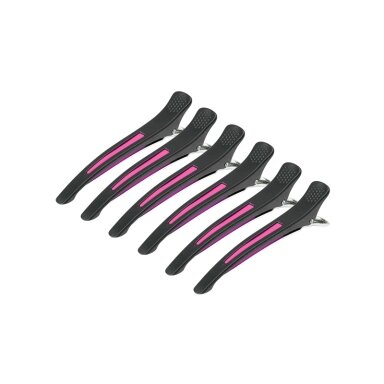 Plaukų segtukai-spaustukai E-13 11,5 cm, spalvų MIX, 6 vnt. Plaukų segtukai-spaustukai E-13 11,5 cm, spalvų MIX, 6 vnt.