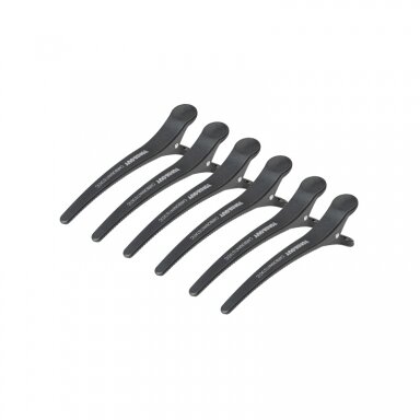Kirpykliniai plaukų segtukai TONI&GUY E-32 (6 vnt., 11,5 cm) Kirpykliniai plaukų segtukai TONI&GUY E-32 (6 vnt., 11,5 cm)