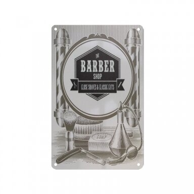Dekoratyvinė lentelė grožio salonams ir barberių kirpykloms BARBER C010 Dekoratyvinė lentelė grožio salonams ir barberių kirpykloms BARBER C010