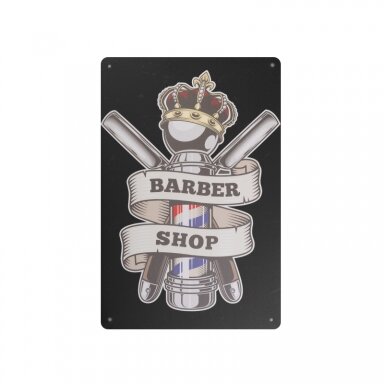 Dekoratyvinė lentelė grožio salonams ir barberių kirpykloms BARBER B015 Dekoratyvinė lentelė grožio salonams ir barberių kirpykloms BARBER B015