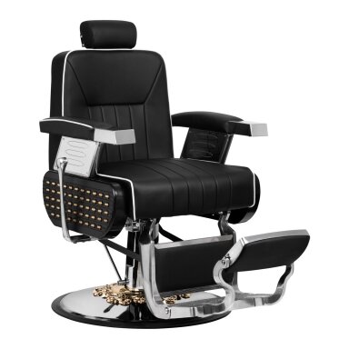 Profesionali barberio kėdė kirpykloms ir grožio salonams GABBIANO LIVIO, juodos spalvos Profesionali barberio kėdė kirpykloms ir grožio salonams GABBIANO LIVIO, juodos spalvos
