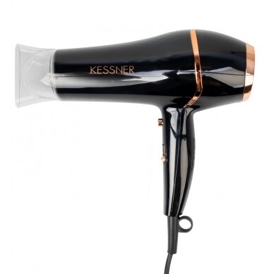 Profesionalus galingas plaukų džiovintuvas 2100W KESSNER BLACK Profesionalus galingas plaukų džiovintuvas 2100W KESSNER BLACK