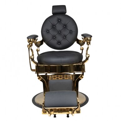 Profesionali barberio kėdė kirpykloms ir grožio salonams GABBIANO CLAUDIUS GOLD, juodos spalvos 5 Profesionali barberio kėdė kirpykloms ir grožio salonams GABBIANO CLAUDIUS GOLD, juodos spalvos 5