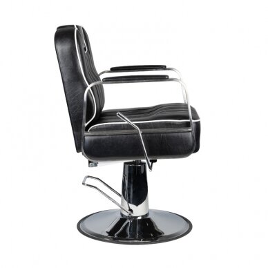 Profesionali barberio kėdė kirpykloms ir grožio salonams GABBIANO MATTEO, juodos spalvos 2 Profesionali barberio kėdė kirpykloms ir grožio salonams GABBIANO MATTEO, juodos spalvos 2
