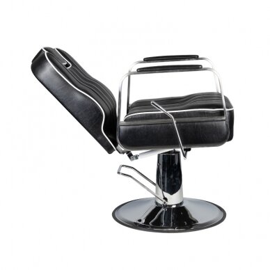 Profesionali barberio kėdė kirpykloms ir grožio salonams GABBIANO MATTEO, juodos spalvos 3 Profesionali barberio kėdė kirpykloms ir grožio salonams GABBIANO MATTEO, juodos spalvos 3