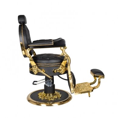 Profesionali barberio kėdė kirpykloms ir grožio salonams GABBIANO CESARE GOLD 6 Profesionali barberio kėdė kirpykloms ir grožio salonams GABBIANO CESARE GOLD 6