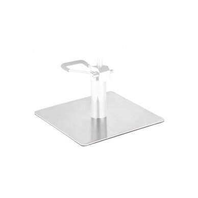 Kvadratinis pagrindas kirpyklos kėdei INOX L009 Kvadratinis pagrindas kirpyklos kėdei INOX L009