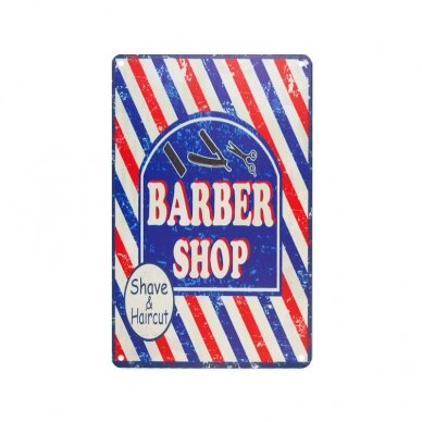 Dekoratyvinė lentelė grožio salonams ir barberių kirpykloms BARBER C012 Dekoratyvinė lentelė grožio salonams ir barberių kirpykloms BARBER C012