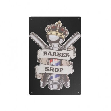 Dekoratyvinė lentelė grožio salonams ir barberių kirpykloms BARBER B015 Dekoratyvinė lentelė grožio salonams ir barberių kirpykloms BARBER B015