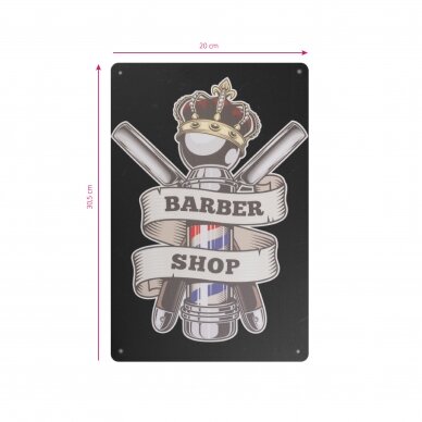 Dekoratyvinė lentelė grožio salonams ir barberių kirpykloms BARBER B015 1 Dekoratyvinė lentelė grožio salonams ir barberių kirpykloms BARBER B015 1