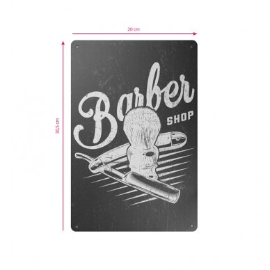 Dekoratyvinė lentelė grožio salonams ir barberių kirpykloms BARBER B026 1 Dekoratyvinė lentelė grožio salonams ir barberių kirpykloms BARBER B026 1
