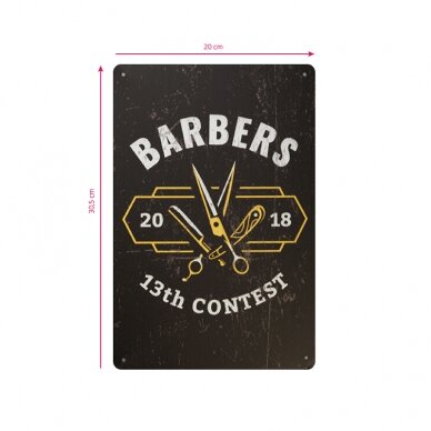 Dekoratyvinė lentelė grožio salonams ir barberių kirpykloms BARBER B038 1 Dekoratyvinė lentelė grožio salonams ir barberių kirpykloms BARBER B038 1