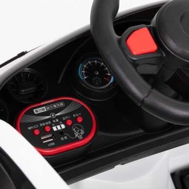 Profesionali vaikiška kėdė kirpykloms BMW mašinytė, baltos spalvos 9 Profesionali vaikiška kėdė kirpykloms BMW mašinytė, baltos spalvos 9