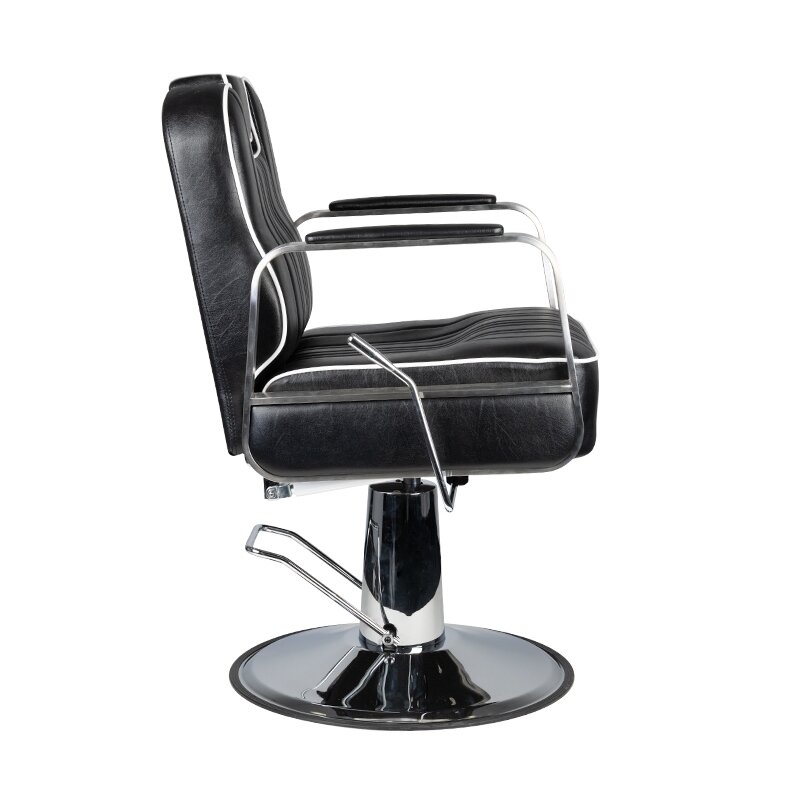 Profesionali barberio kėdė kirpykloms ir grožio salonams GABBIANO MATTEO, juodos spalvos 2 Profesionali barberio kėdė kirpykloms ir grožio salonams GABBIANO MATTEO, juodos spalvos 2