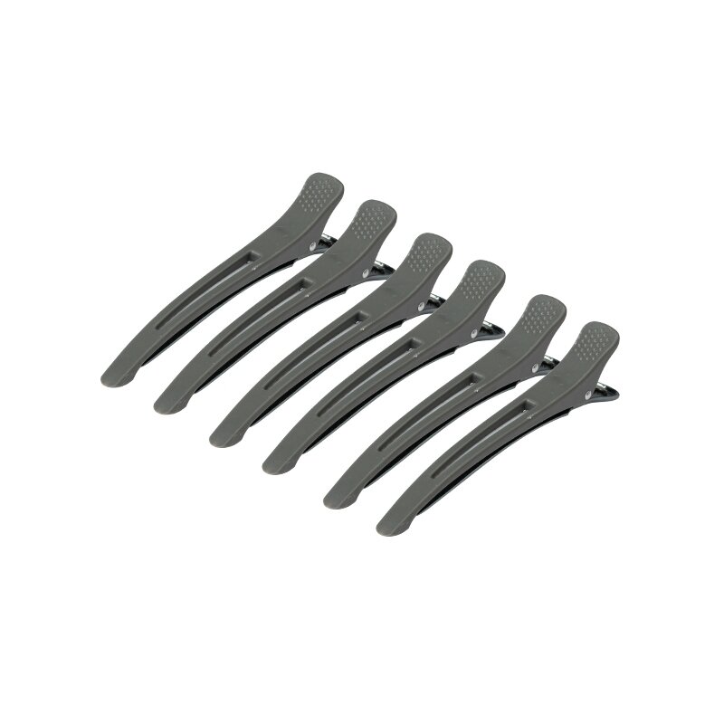 Plaukų segtukai-spaustukai E-12B 11,5 cm, 6 vnt.