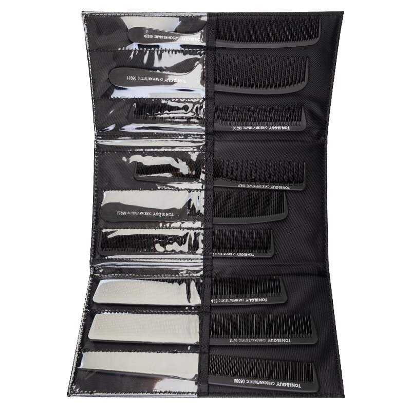 Šukų rinkinys TONI&GUY CARBON N-20 (9 vnt.) su dėklu 1