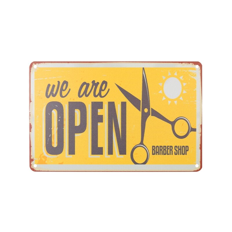 Dekoratyvinė lentelė grožio salonams ir barberių kirpykloms BARBER B009 Dekoratyvinė lentelė grožio salonams ir barberių kirpykloms BARBER B009