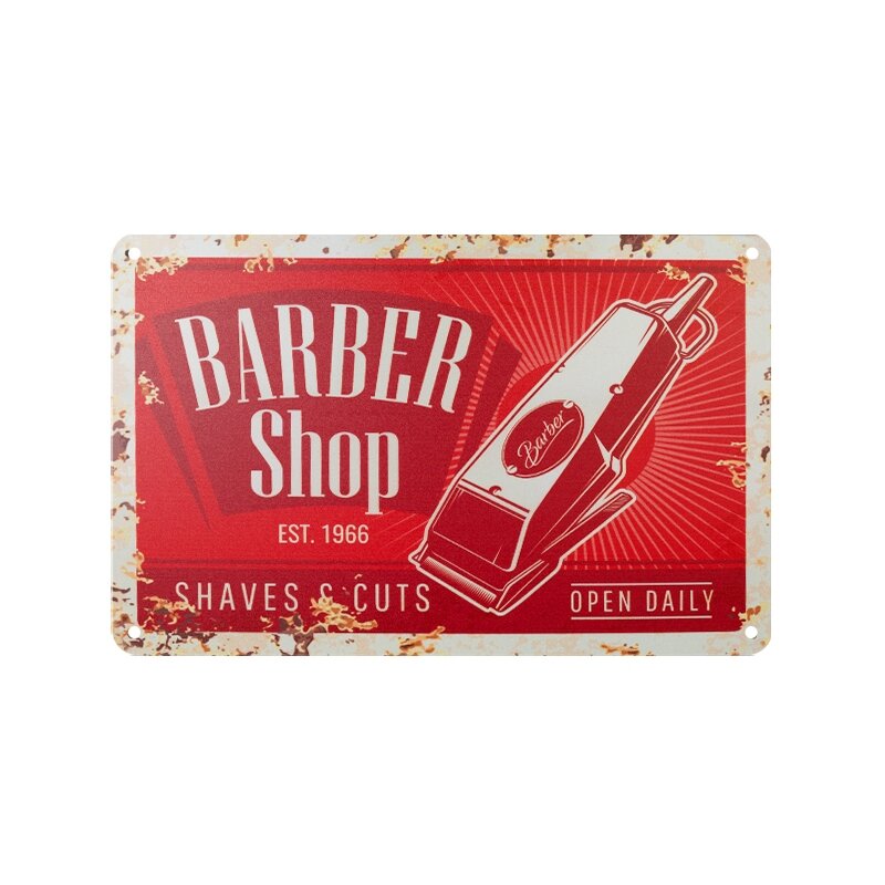 Aliuminio lentelė BARBER salonui B013 Aliuminio lentelė BARBER salonui B013