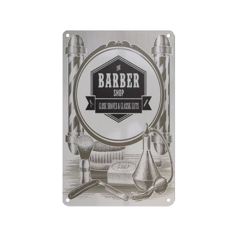 Dekoratyvinė lentelė grožio salonams ir barberių kirpykloms BARBER C010 Dekoratyvinė lentelė grožio salonams ir barberių kirpykloms BARBER C010