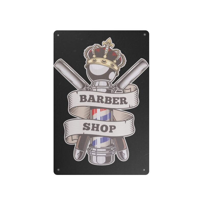 Dekoratyvinė lentelė grožio salonams ir barberių kirpykloms BARBER B015 Dekoratyvinė lentelė grožio salonams ir barberių kirpykloms BARBER B015